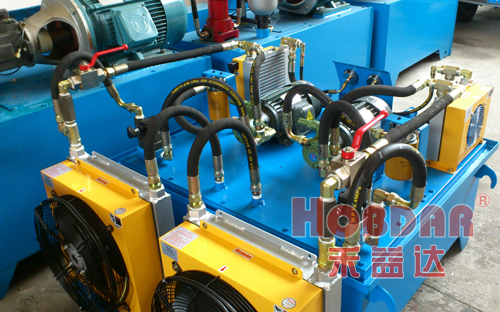 液壓站系統安裝風冷卻器