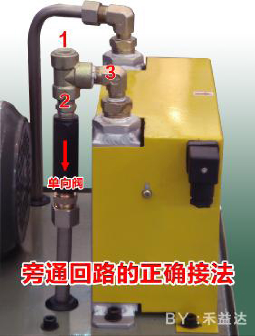 液壓油冷卻機旁通閥安裝